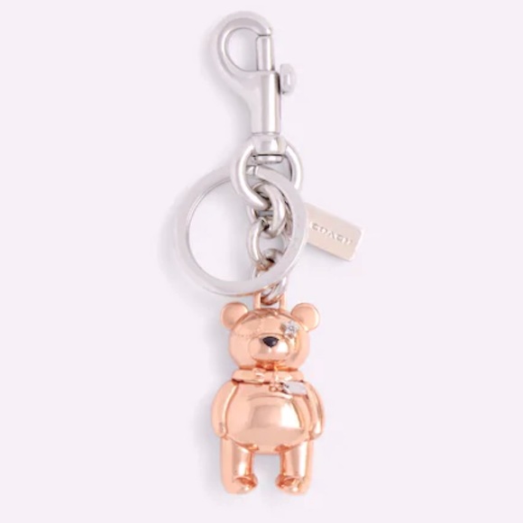 NWT Coach Rosegold BEAR w/Star Diamond 💎 Eye - Picture 1 of 2